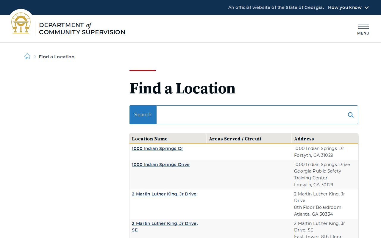 Monroe County post-release supervision DCS office directory
